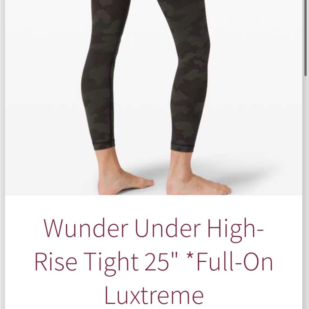 Lululemon Wunder Under Hi-Rise Tight *25” Full-on luxtreme